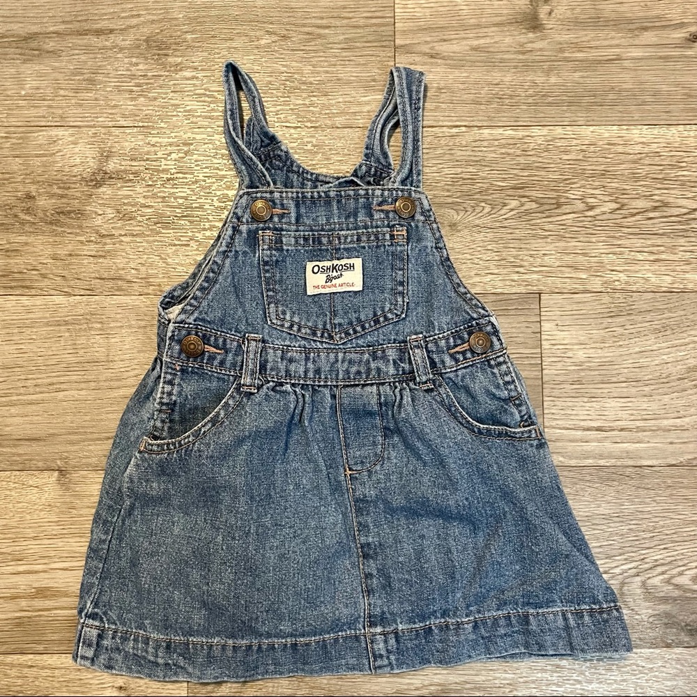 OshKosh Denim Jumper Dress Girls 24mo
